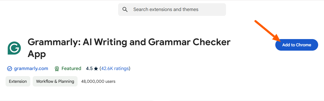 Grammarly Extension