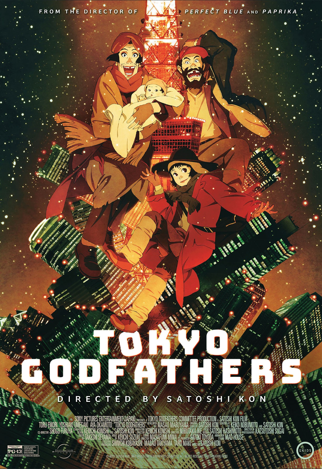 Top 15 Greatest Anime Movies of All Time | Tokyo Godfathers | AnimeKing 