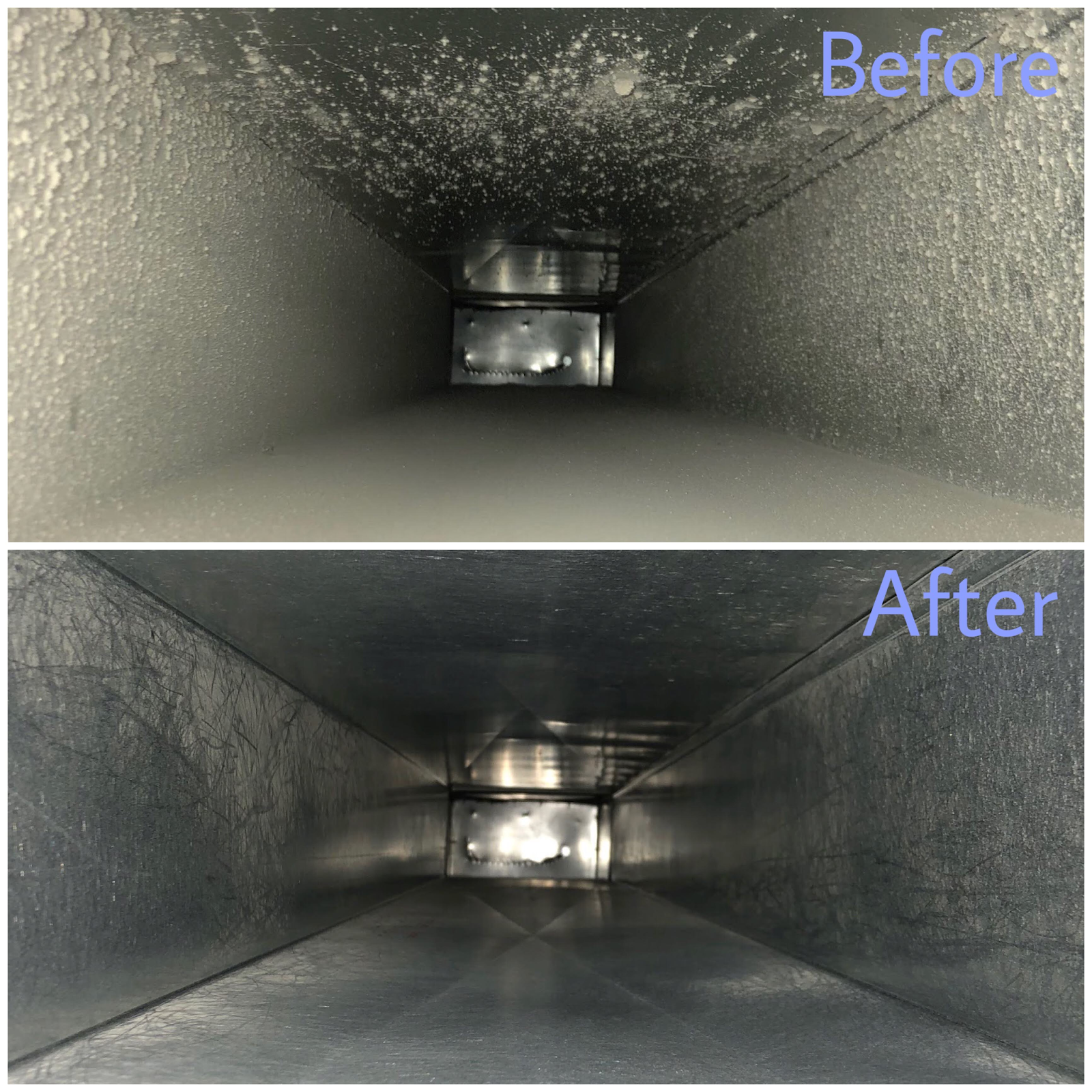 Before & After of Duct cleaning