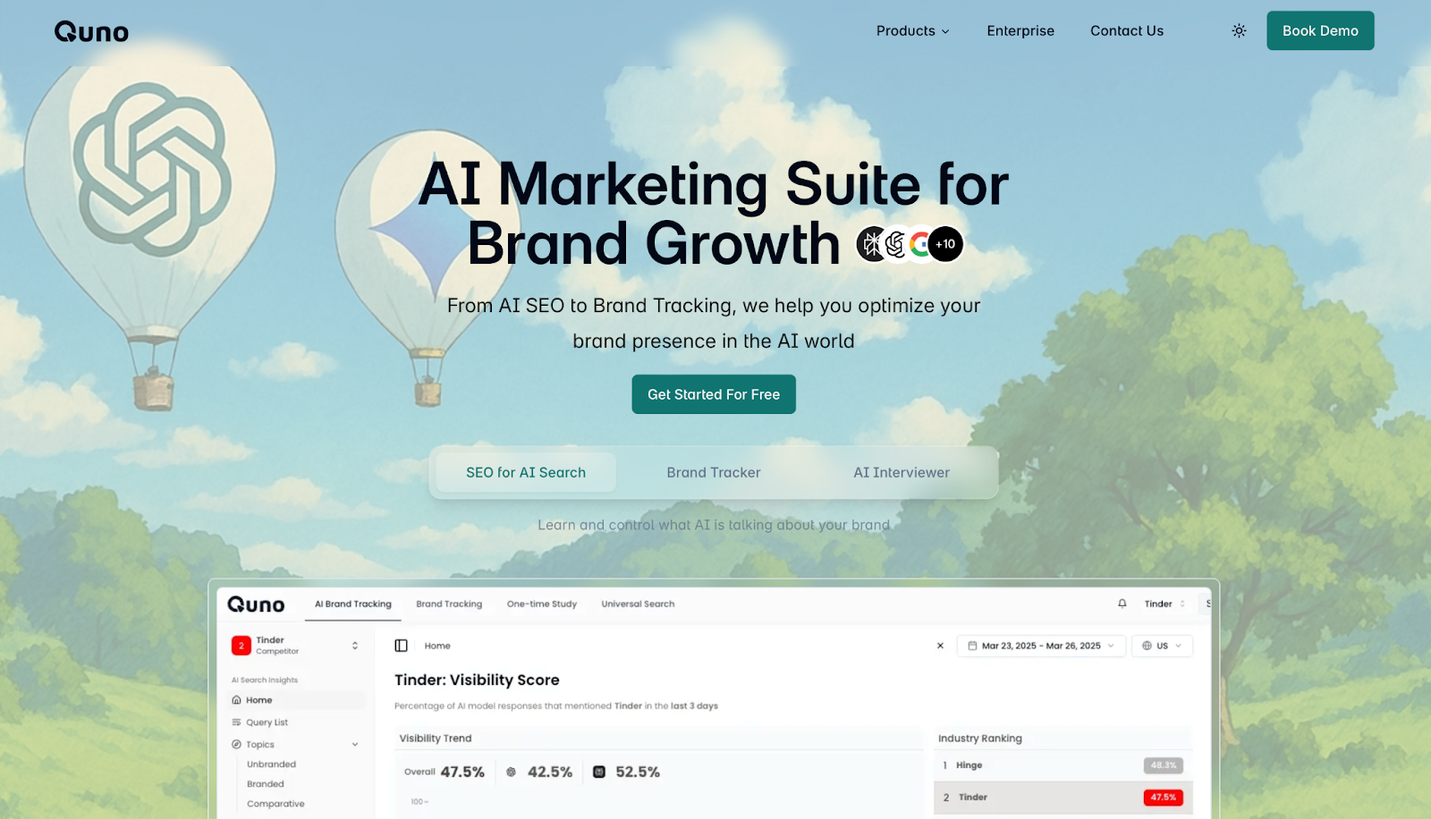Quno.ai - Top Generative Engine Optimization Tools