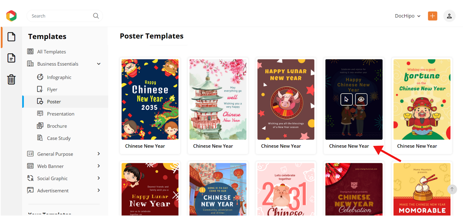 Chinese New year poster templates