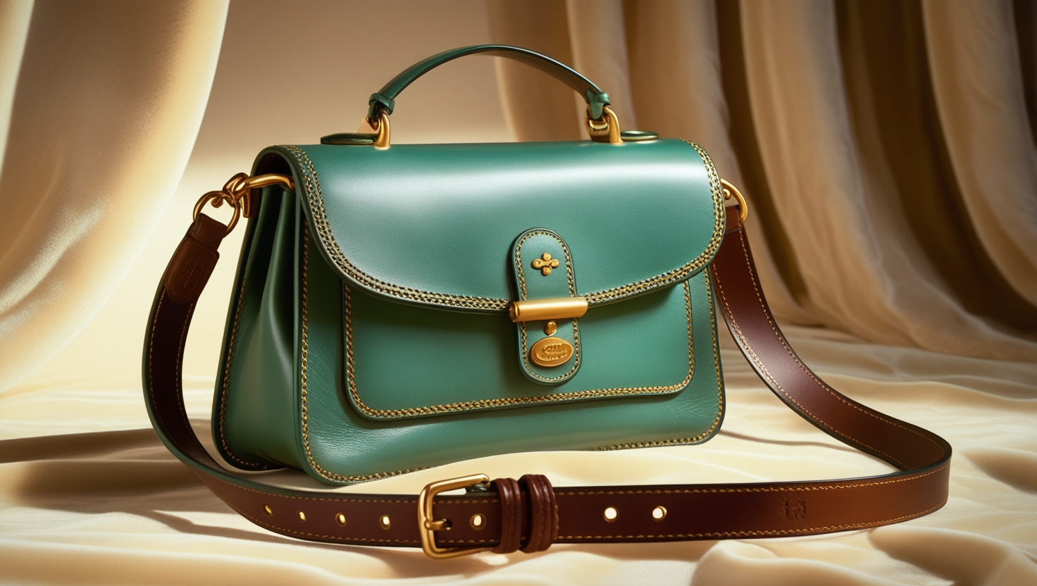 Vintage Coach Jade Manor Bag