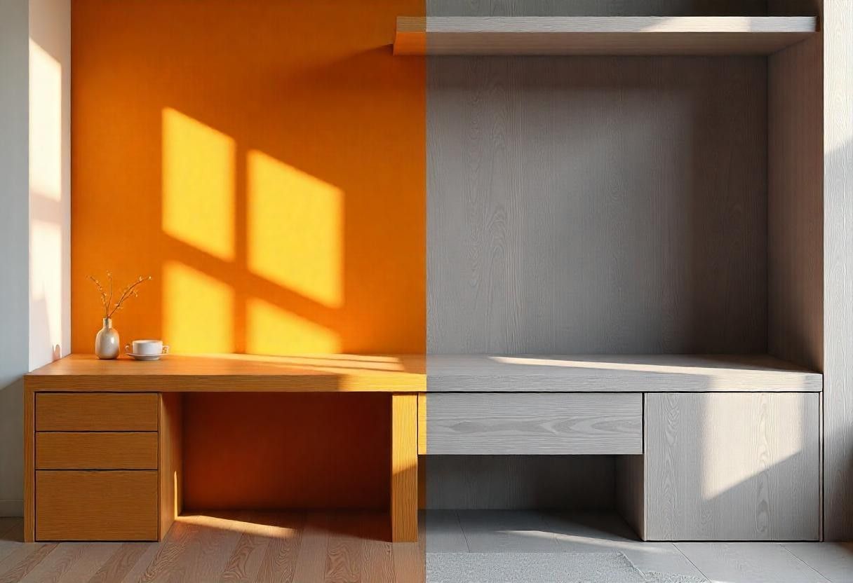 Elegante Interiors project showing strategic use of MDF and particle board in luxury Bangalore home