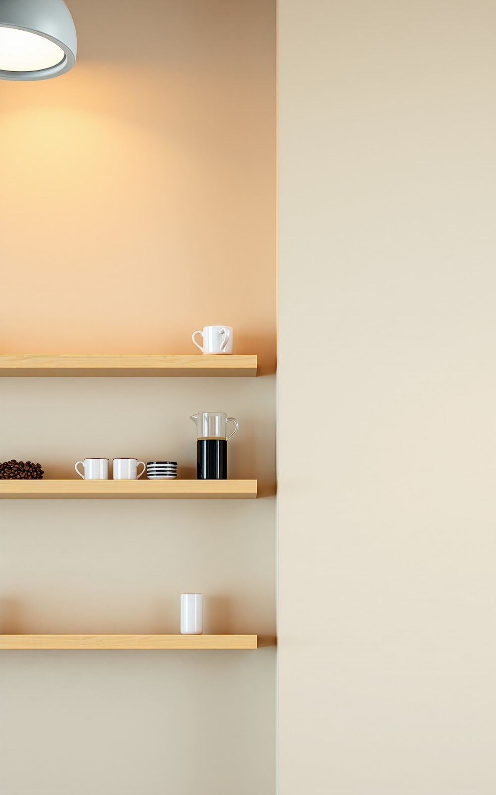 Vertical Storage Coffee Bar