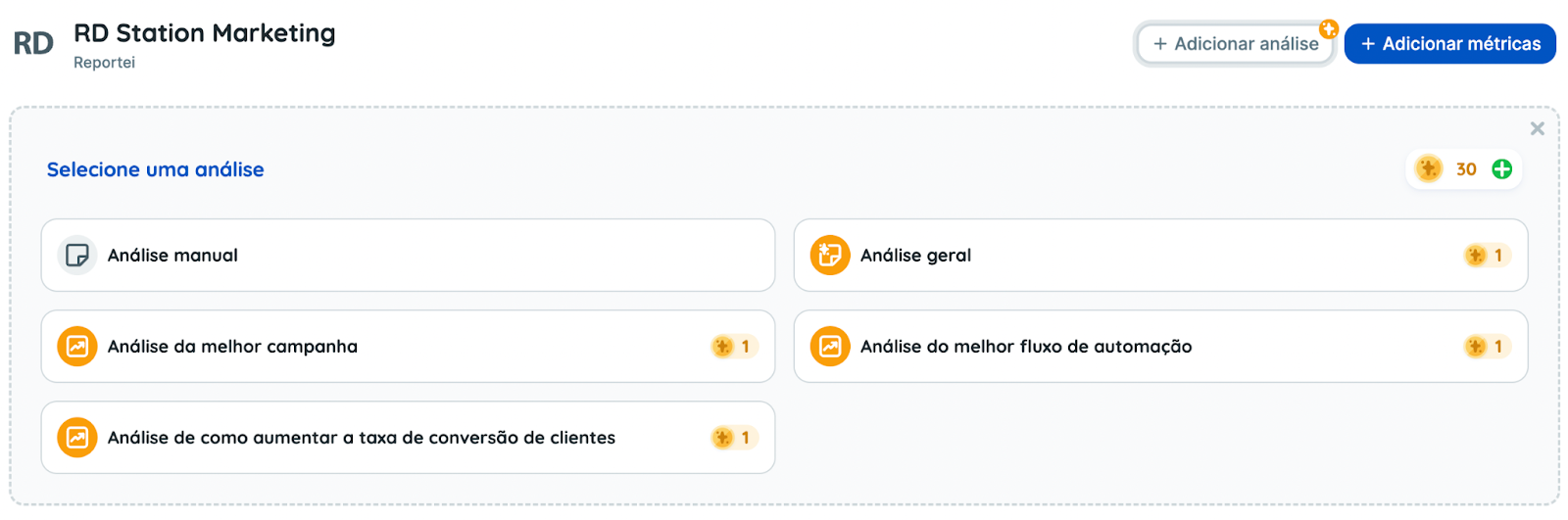 Análises de automação de marketing