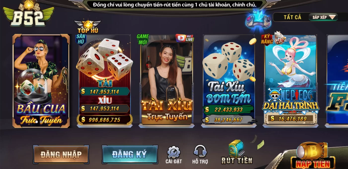 B52 Club: Kho Game Cá Cược Giải Trí Đẳng Cấp Đa Chủ Đề-2