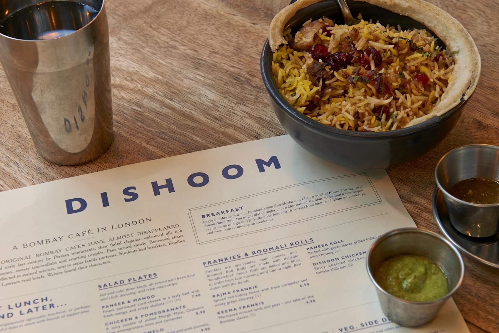 Dishoom menu