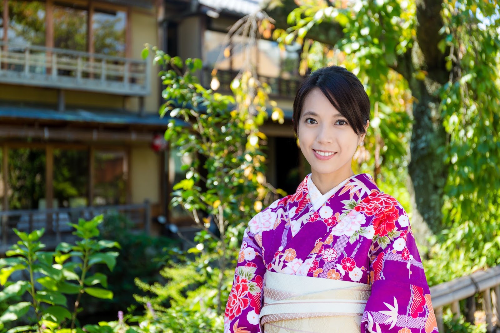 enfiler yukata femme