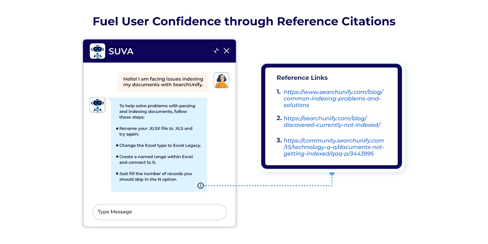 example of reference citations in a virtual assistant