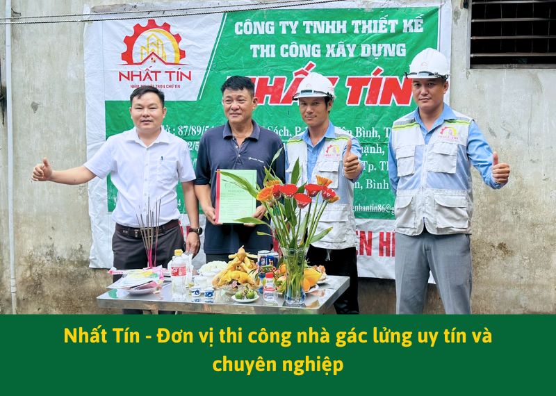 Nhất Tín - Đơn vị thi công nhà gác lửng uy tín và chuyên nghiệp