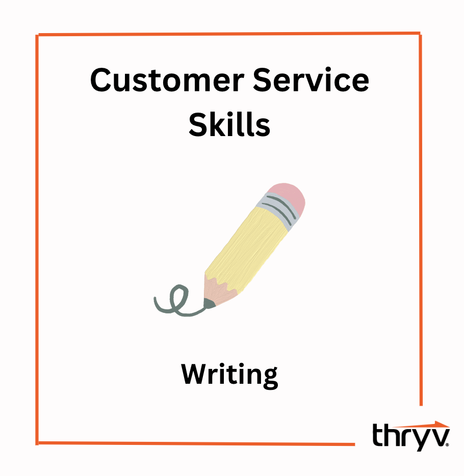 customer service skills - writing