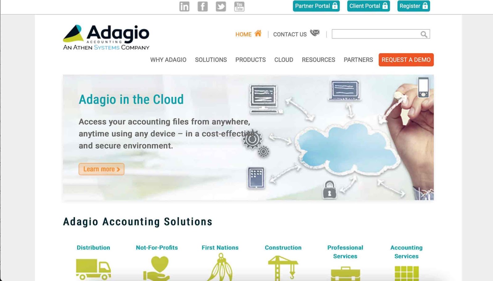 Adagio Accounting Homepage