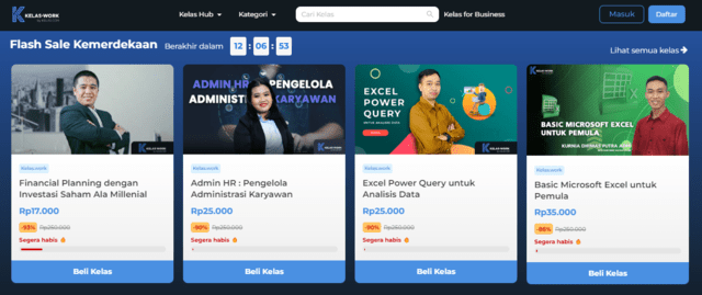 Promo Flash Sale Merdekarir Kelas.com