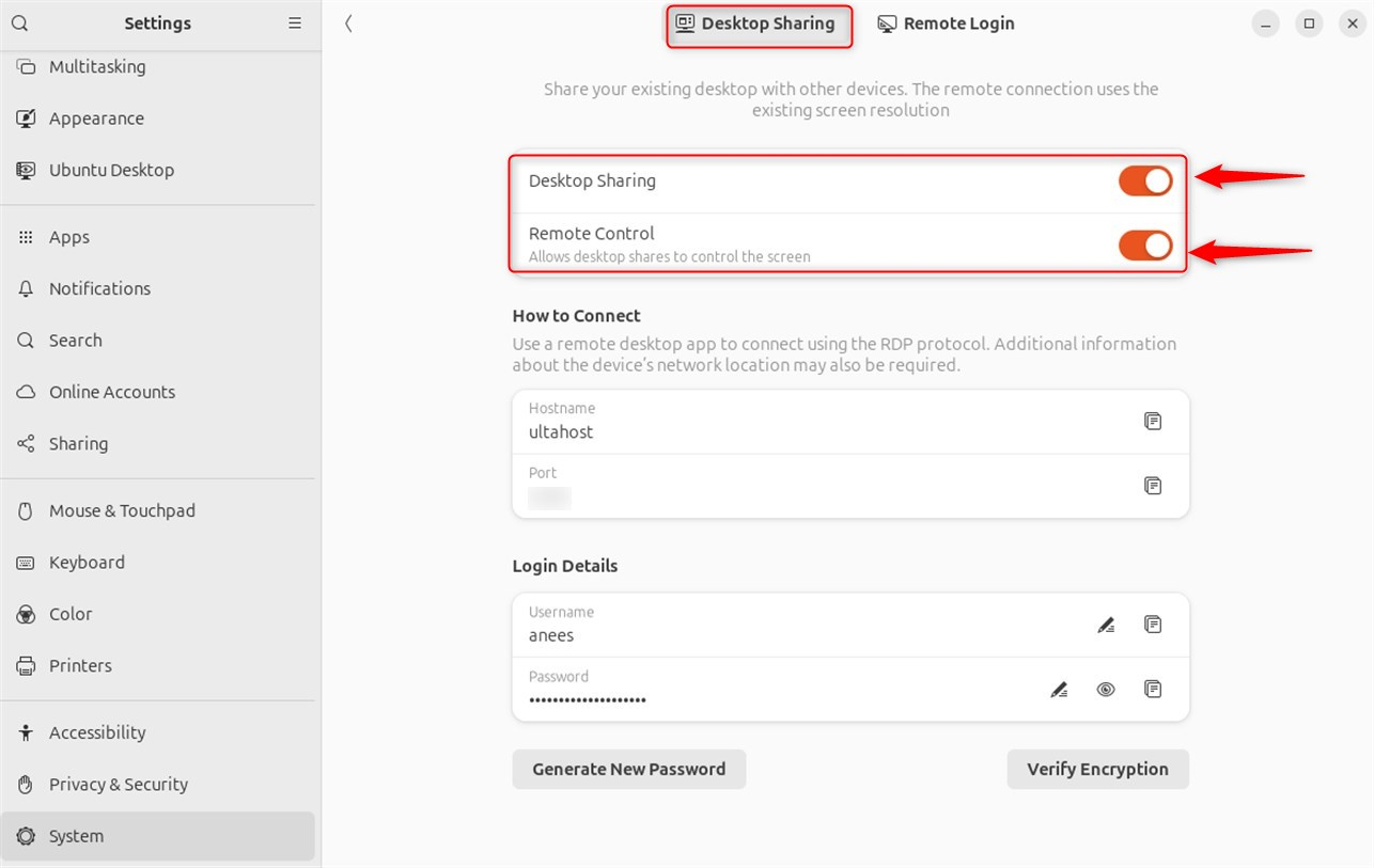 desktop sharing and remote control