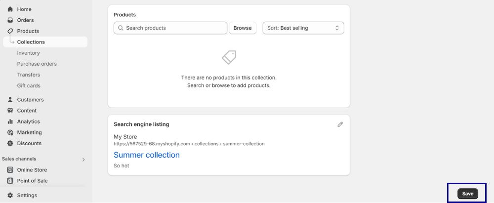 How To Create A Manual Collection on Shopify 9