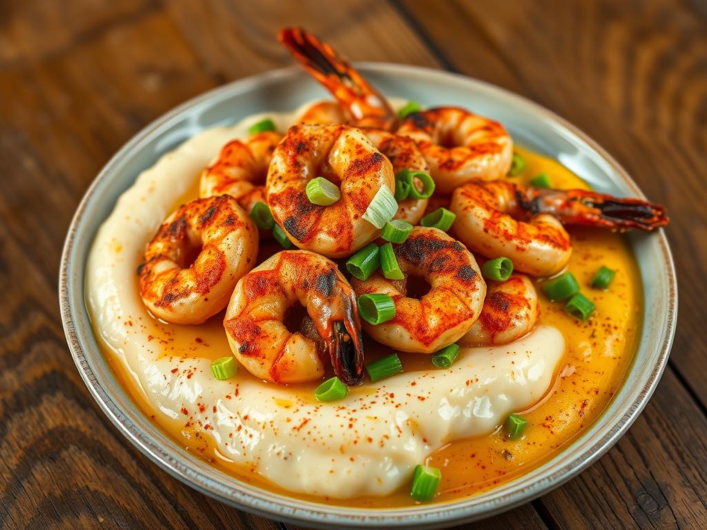 Cajun shrimp and grits