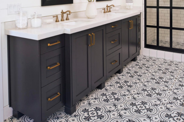 patterned tiles that will elevate your bathroom flooring vintage florals tile design pattern custom built michigan