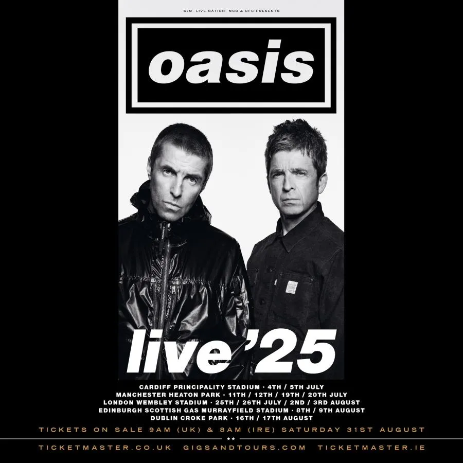 Imagem de conteúdo da notícia "Oasis LIVE '25: Turnê Milionária e Documentário Estilo Beatles!" #1