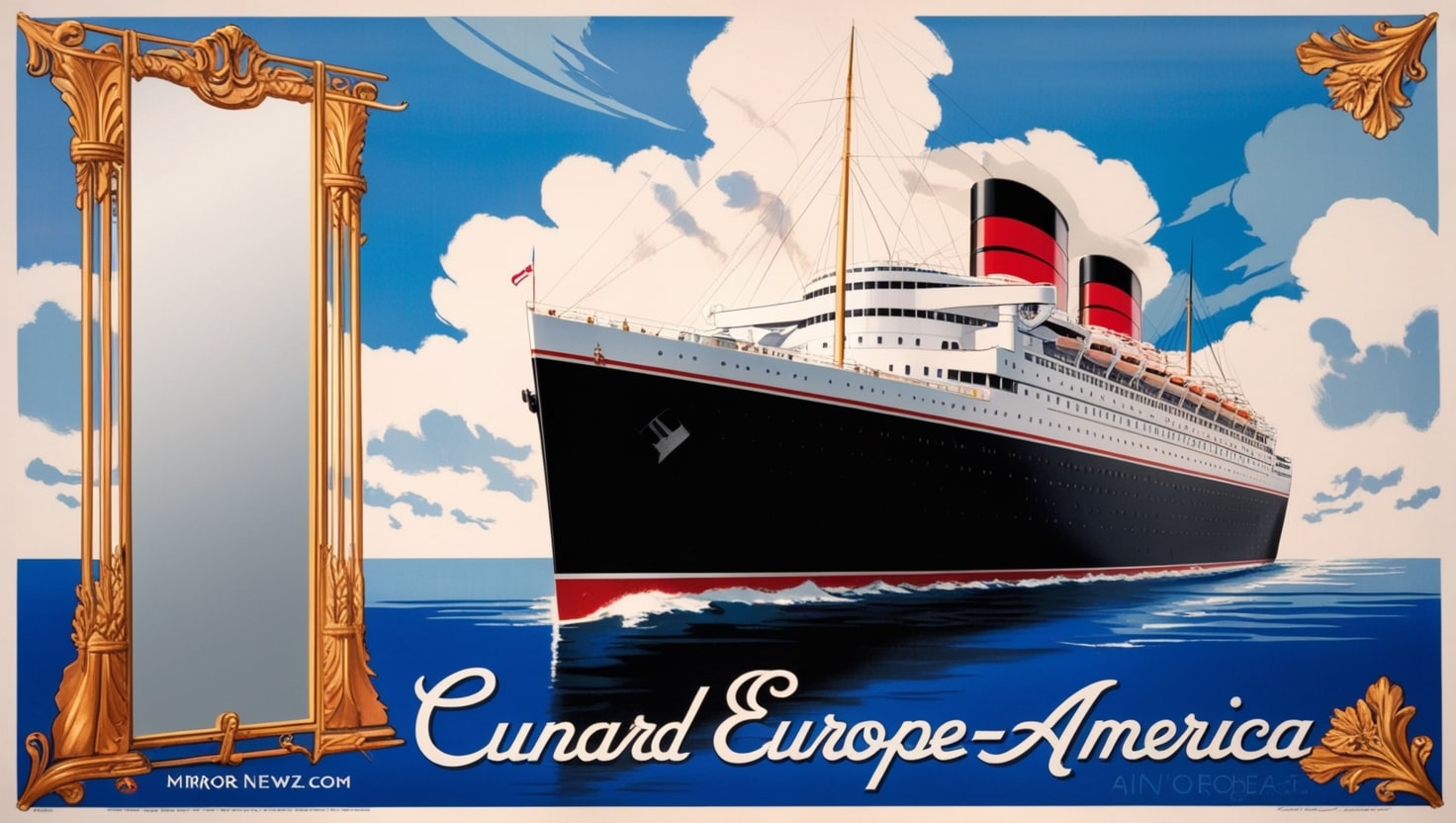 Cunard Europe-America by W.S. Bylitylis