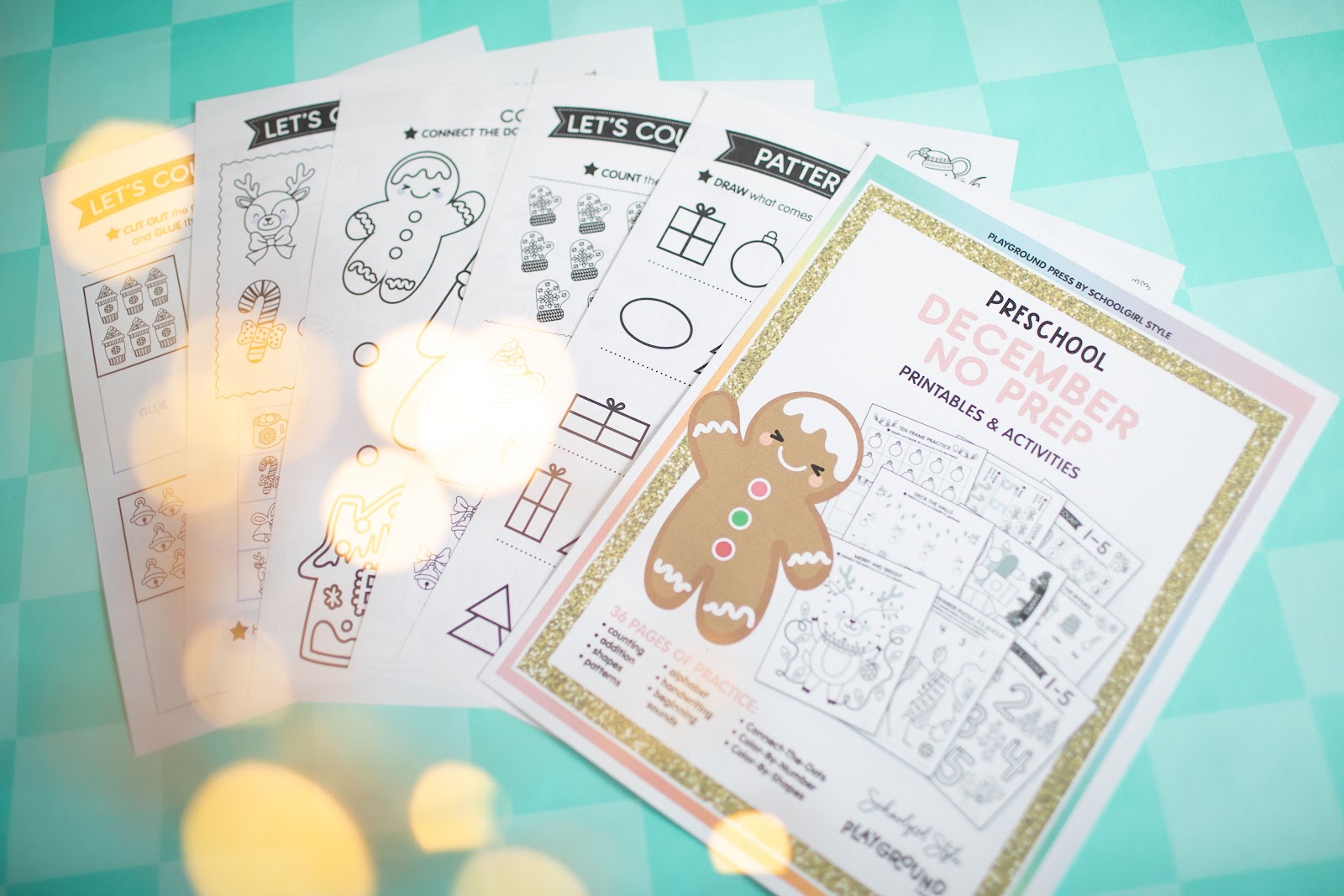 Preschool December activities packet