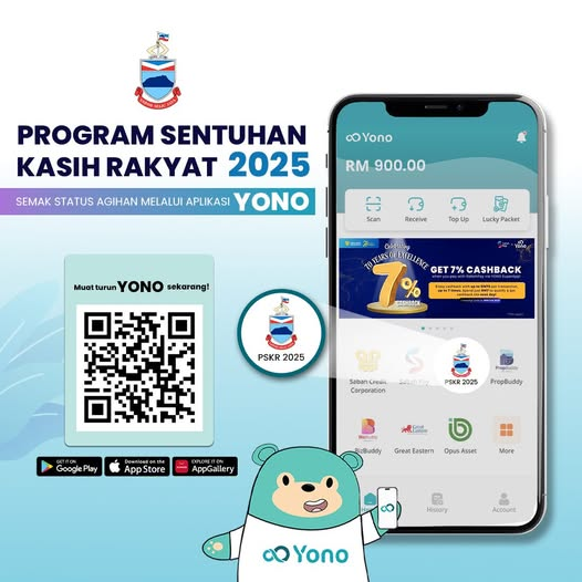 YONO Superapp | Semakan Bantuan Sentuhan Kasih Rakyat Sabah 2025