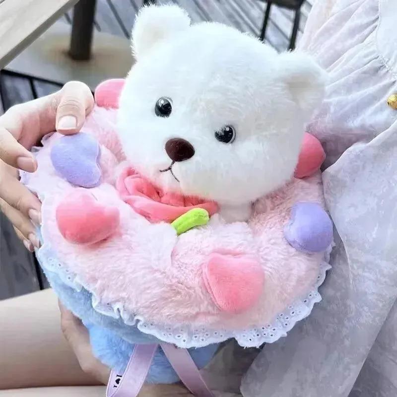 2-in-1 Romantic Bear Plush