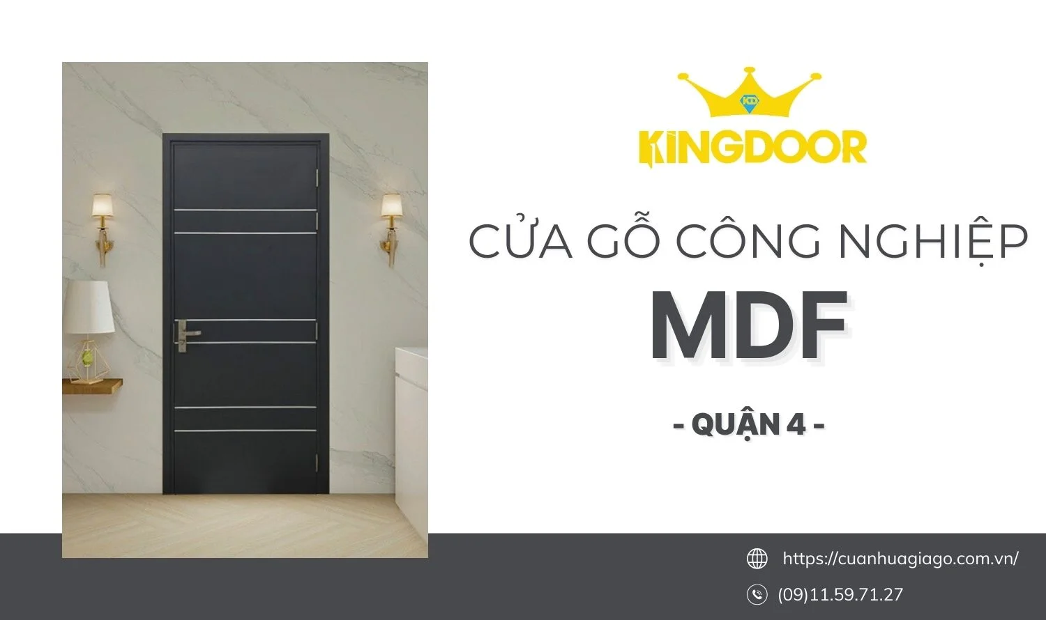 Cửa Gỗ Công Nghiệp MDF Quận 4 – Giá Tốt, Chất Lượng Cao