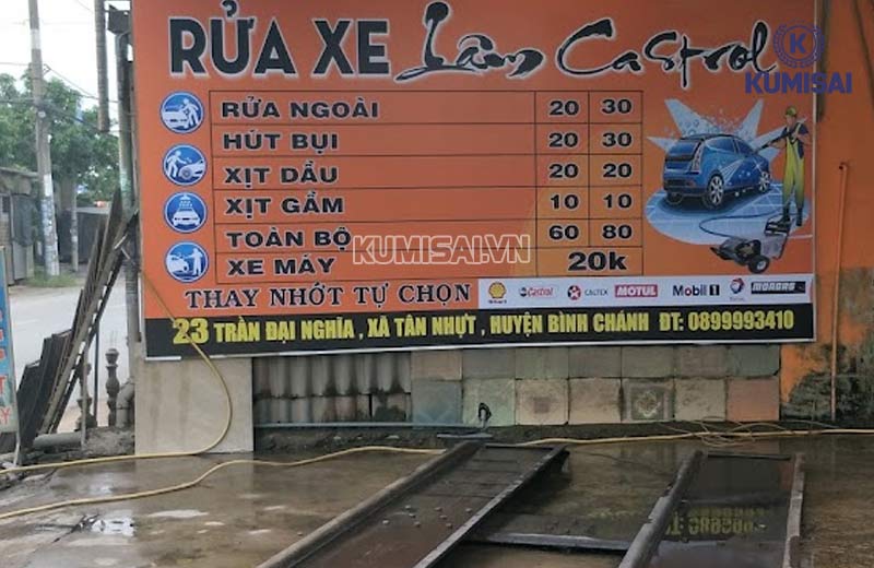 Tiệm rửa xe Lâm Castrol