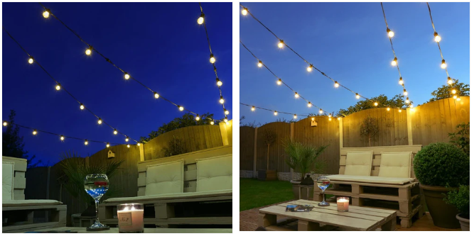 Festoon Lights for a Warm Glow