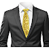 SHINING GOLDEN TIE FOR MENS