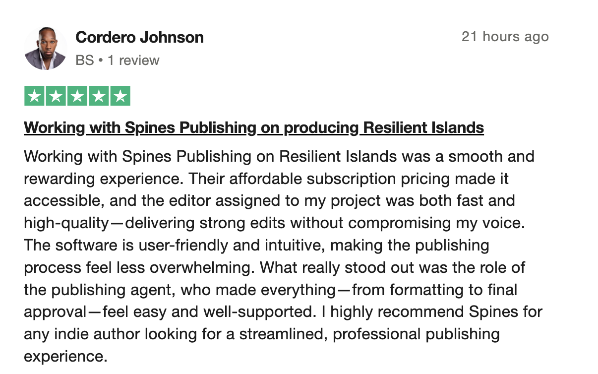 5 Star Spines Publishing Review