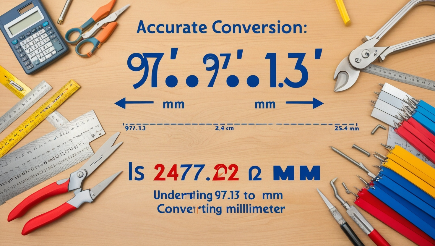 97.13 Inches to MM