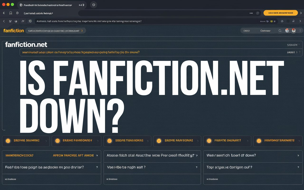 Is Fanfiction.net Down