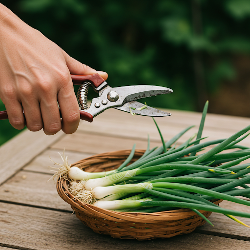 Harvesting Your Scallions