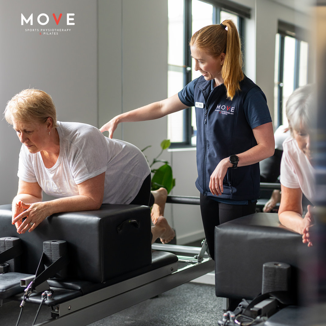 Clinical Reformer Pilates on Studio Reformer at Move Sports Physio in Geelong