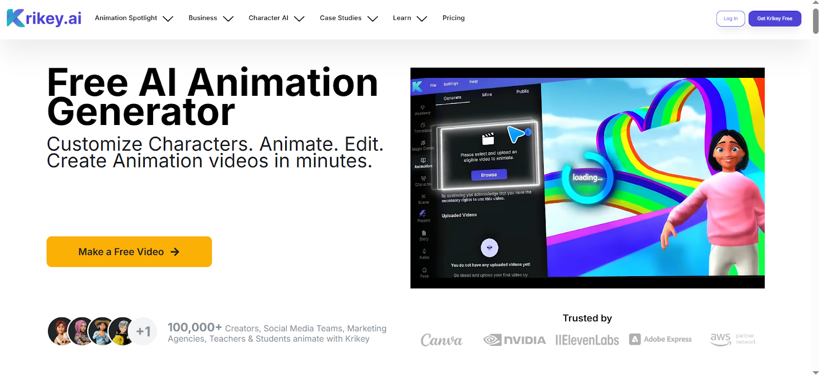 Krikey AI animation tool