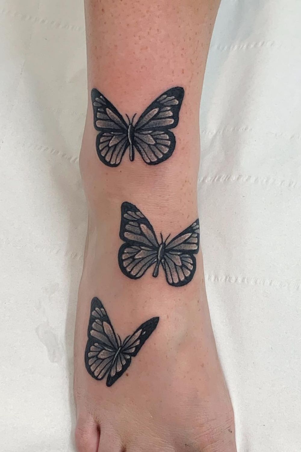  Matching Tiny Butterfly Foot Tattoos