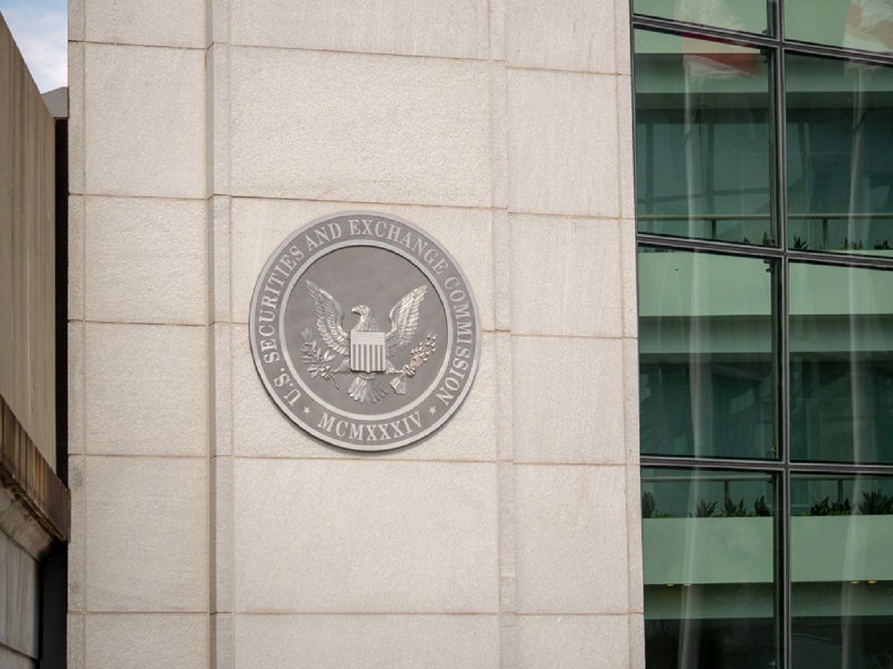 SEC Building with Cryptocurrency ETF Documents