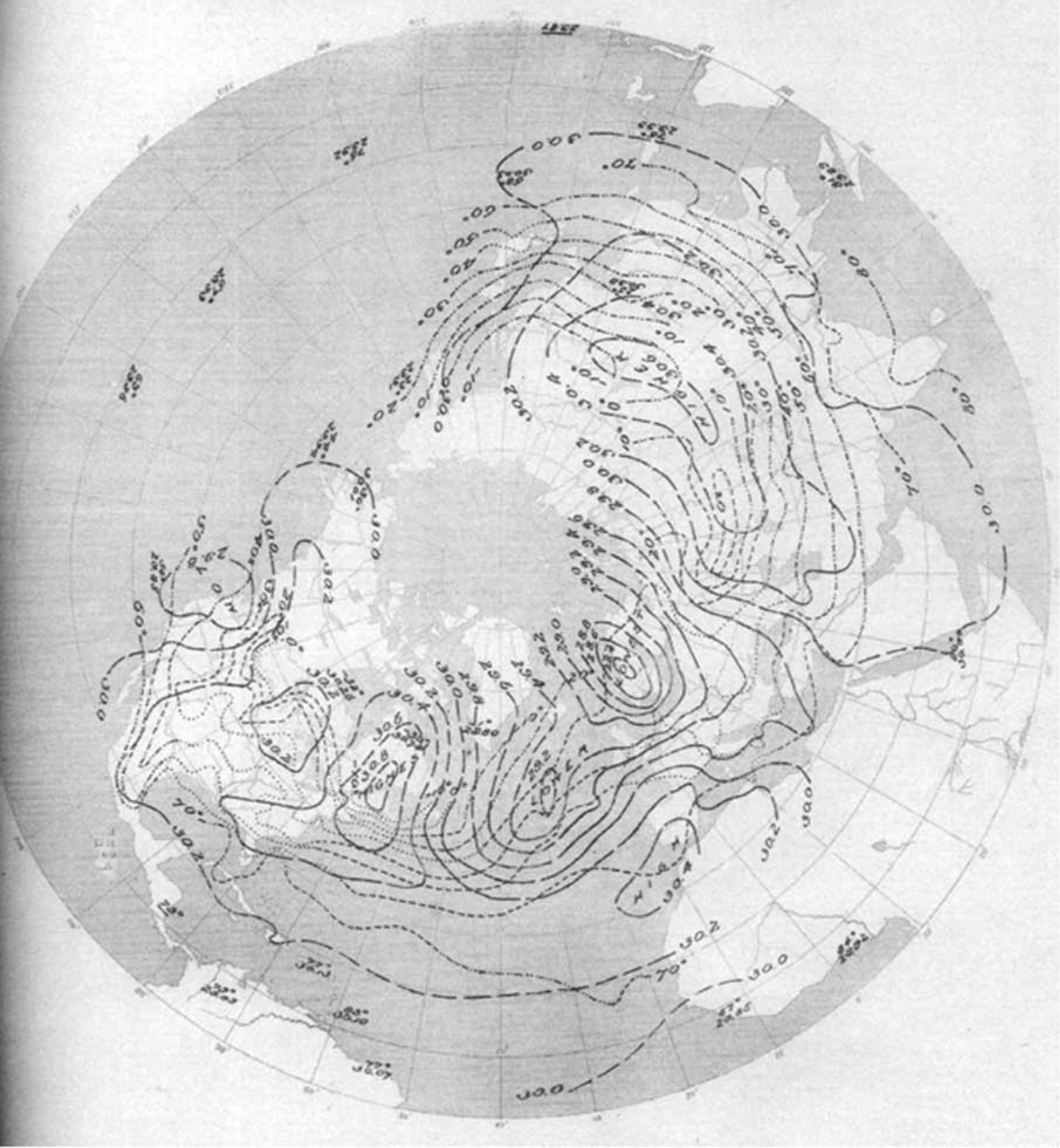 Synoptic chart of the Northern Hemisphere from 28 Jan, 1884, reproduced from (Fleming & Seitchek, 2009).