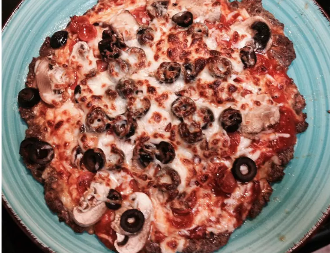 Beef and Sausage Meatza