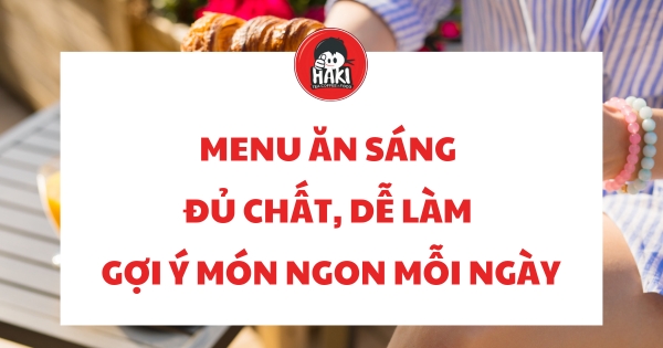 menu ăn sáng