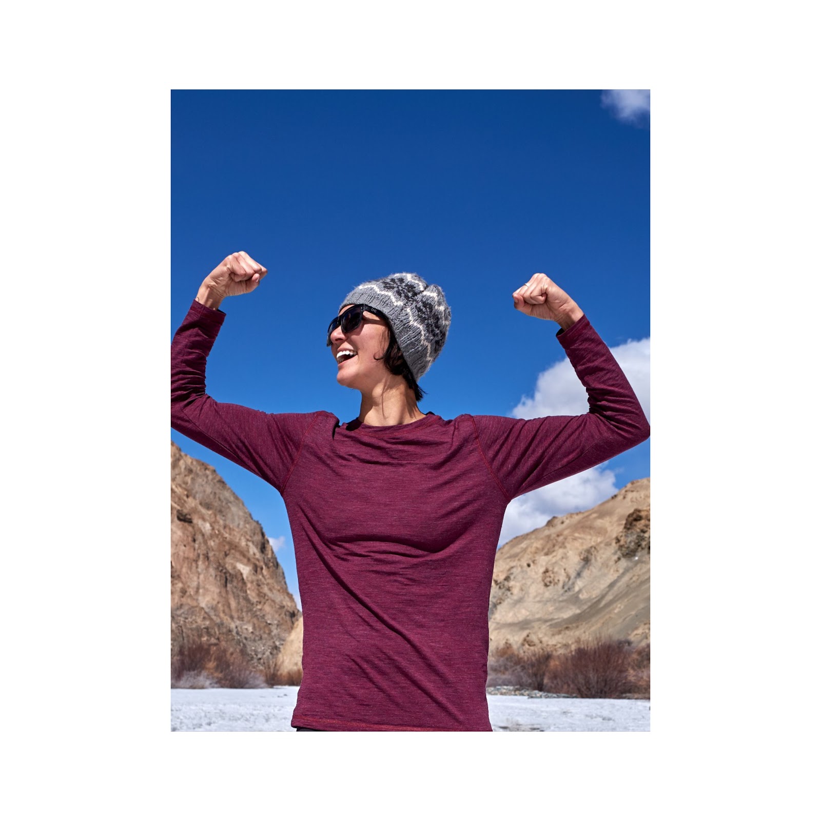 Maroon Kosha thermal.