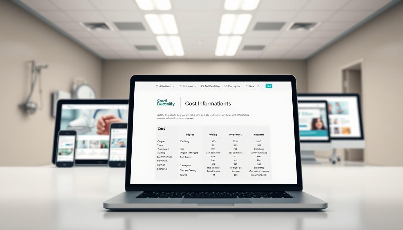 healthcare website development costs