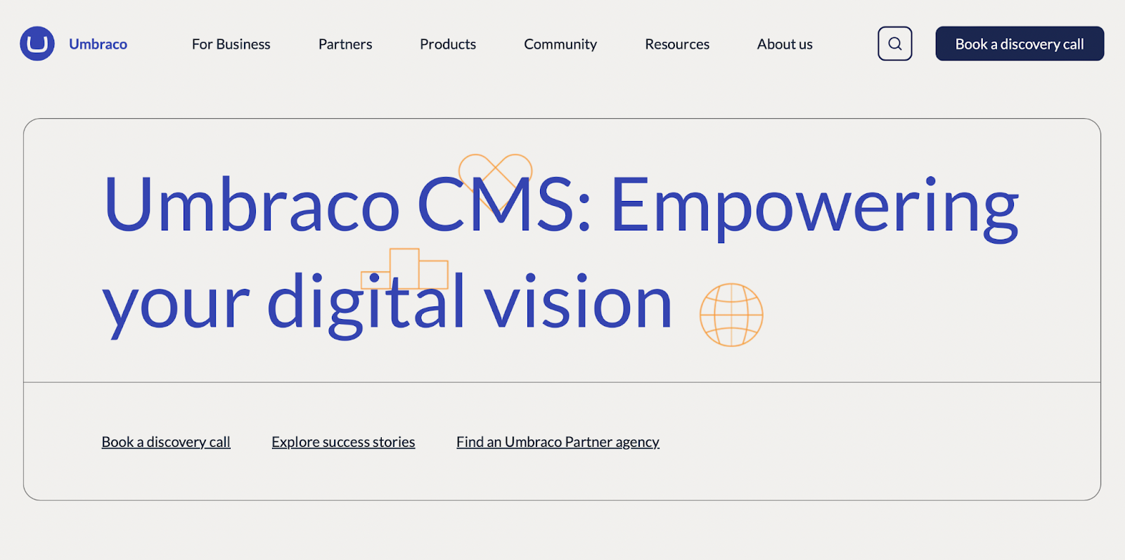 Umbraco cms homepage