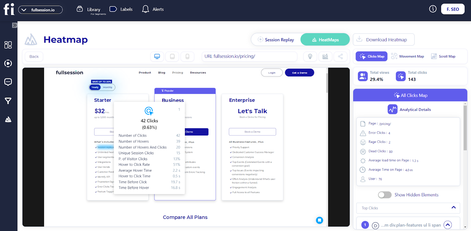 ux heatmap tools