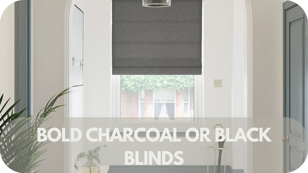 Make a statement with bold charcoal or black blinds against Magnolia walls.