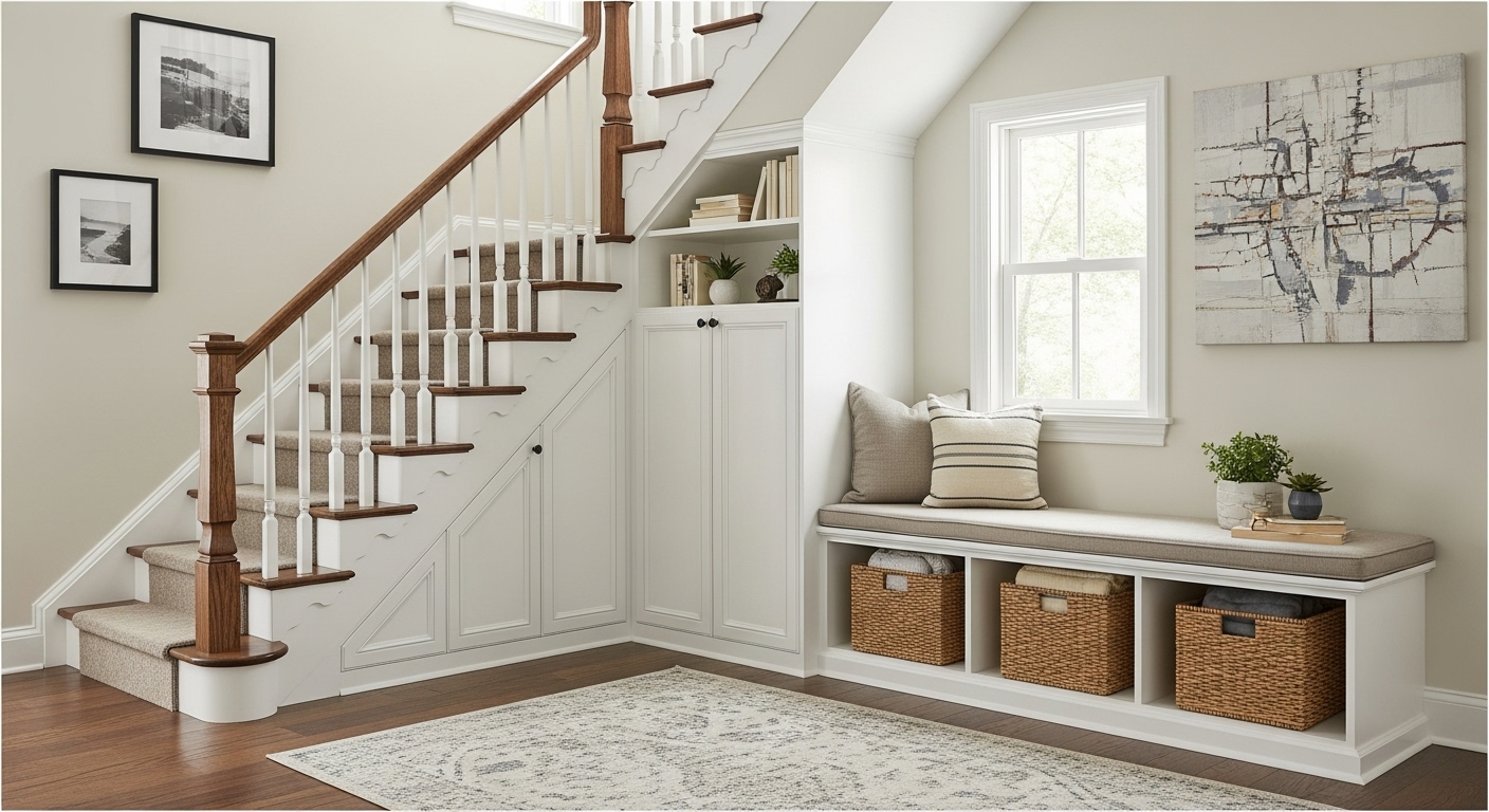 Clever Storage under the stairs