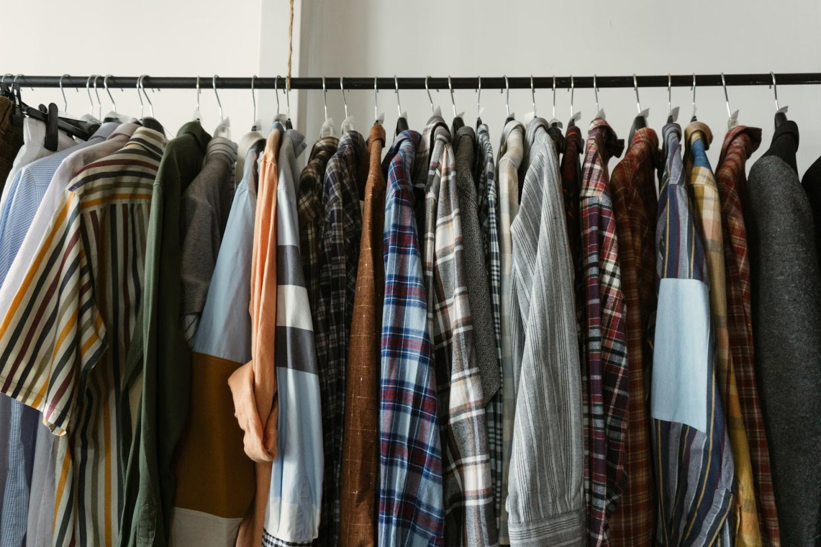 organized clothes closet