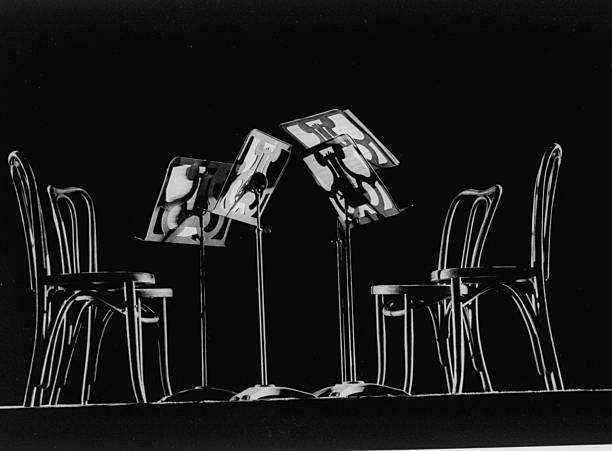 Chairs and music stands belonging to the 1955.jpg