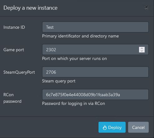 cf tools deploy a new instance